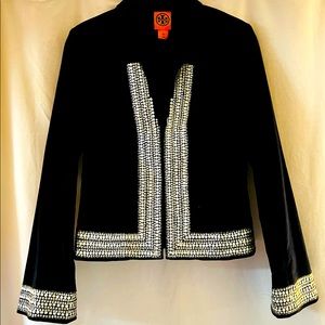 Tory Burch Navy and Silver Blazer